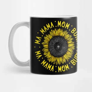 Ma Mama Mom Bruh Sunflower Mug